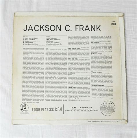 jackson c frank original vinyl